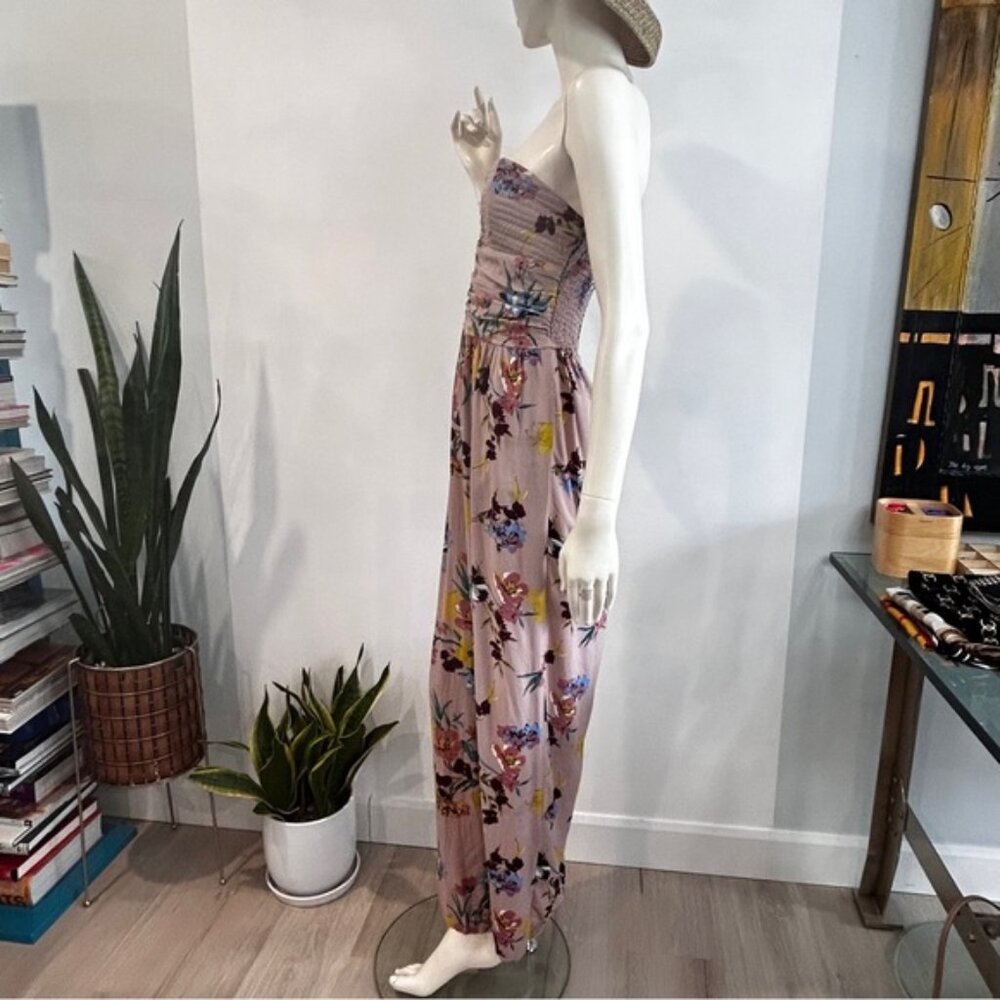 Strapless Boho Beachy Floral Jumpsuit - Picture 5 of 14